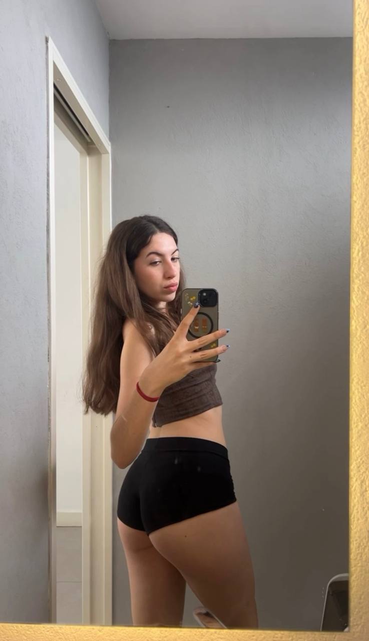 Amber in her underwear in Ulaanbaatar