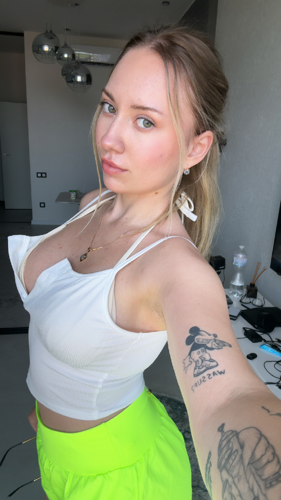 KateV in her underwear in Ulaanbaatar