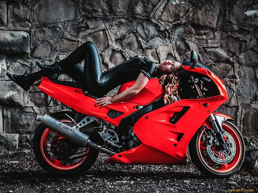 Beautiful girl Beautiful girls and motorcycles in Ulaanbaatar