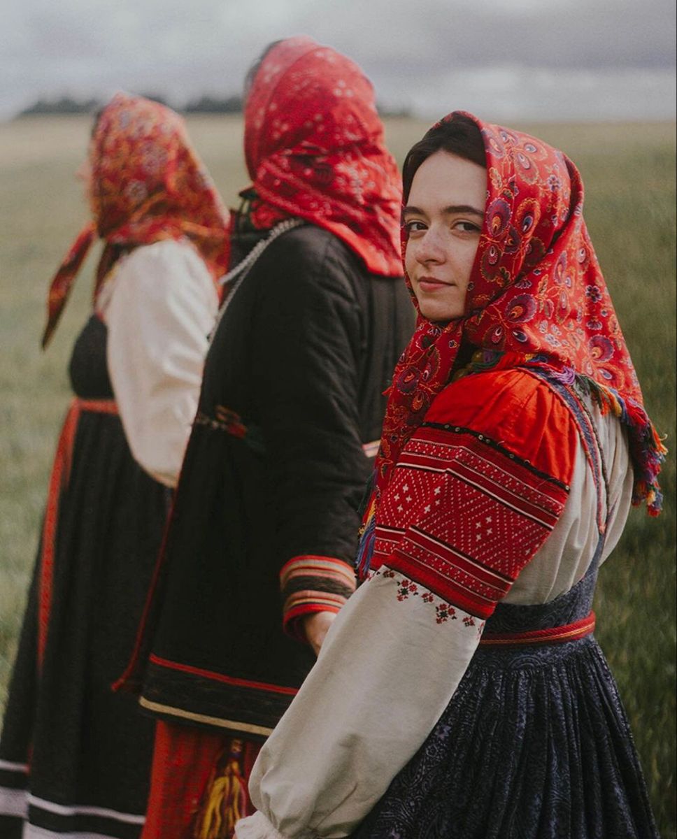 Women in Slavic costumes in Ulaanbaatar